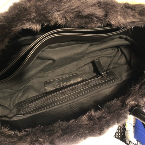 NWT Falor Italia Genuine Leather and Mink Fur Purse - Picture 5 of 6